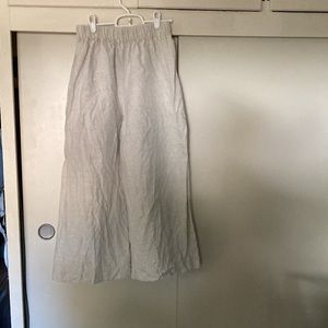 Elizabeth Suzann Florence Pant in Flax Linen, Size M- Regular